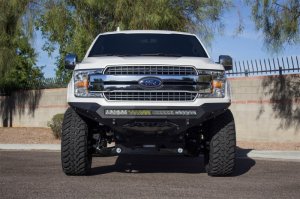 Ford F-150 Bumper - Front - Addictive Desert Designs - Stealth Fighter - Hammer Black with Satin Black panels - 2018